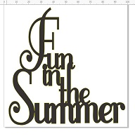 Fun in the summer 100 x 100  pack of 5